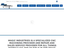 Tablet Screenshot of magic-ind.com